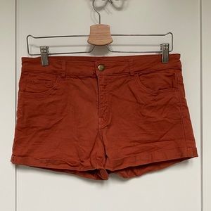 H&M Rust Shorts Sz 8